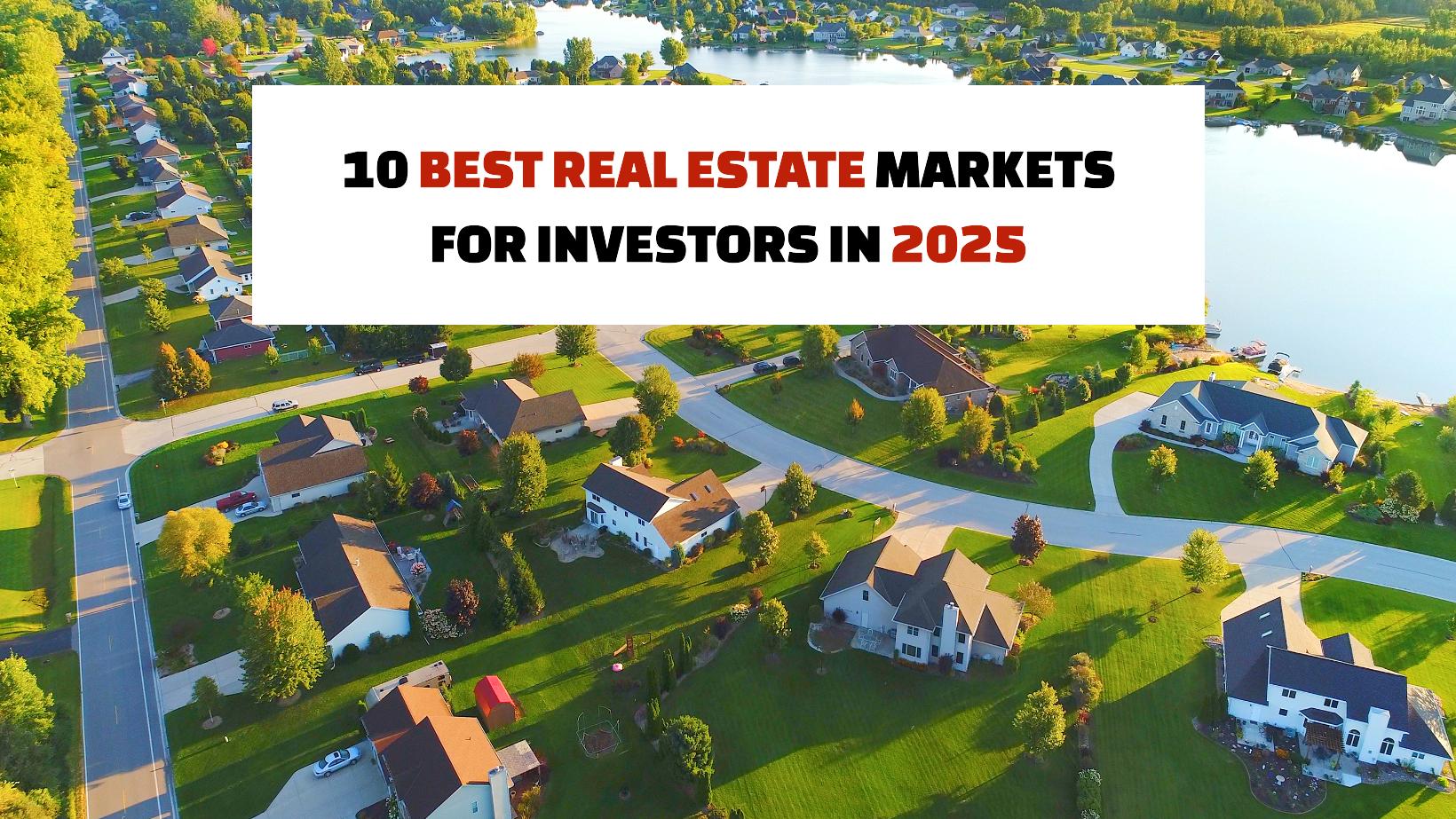 US real estate map highlighting top investment spots for 2025.