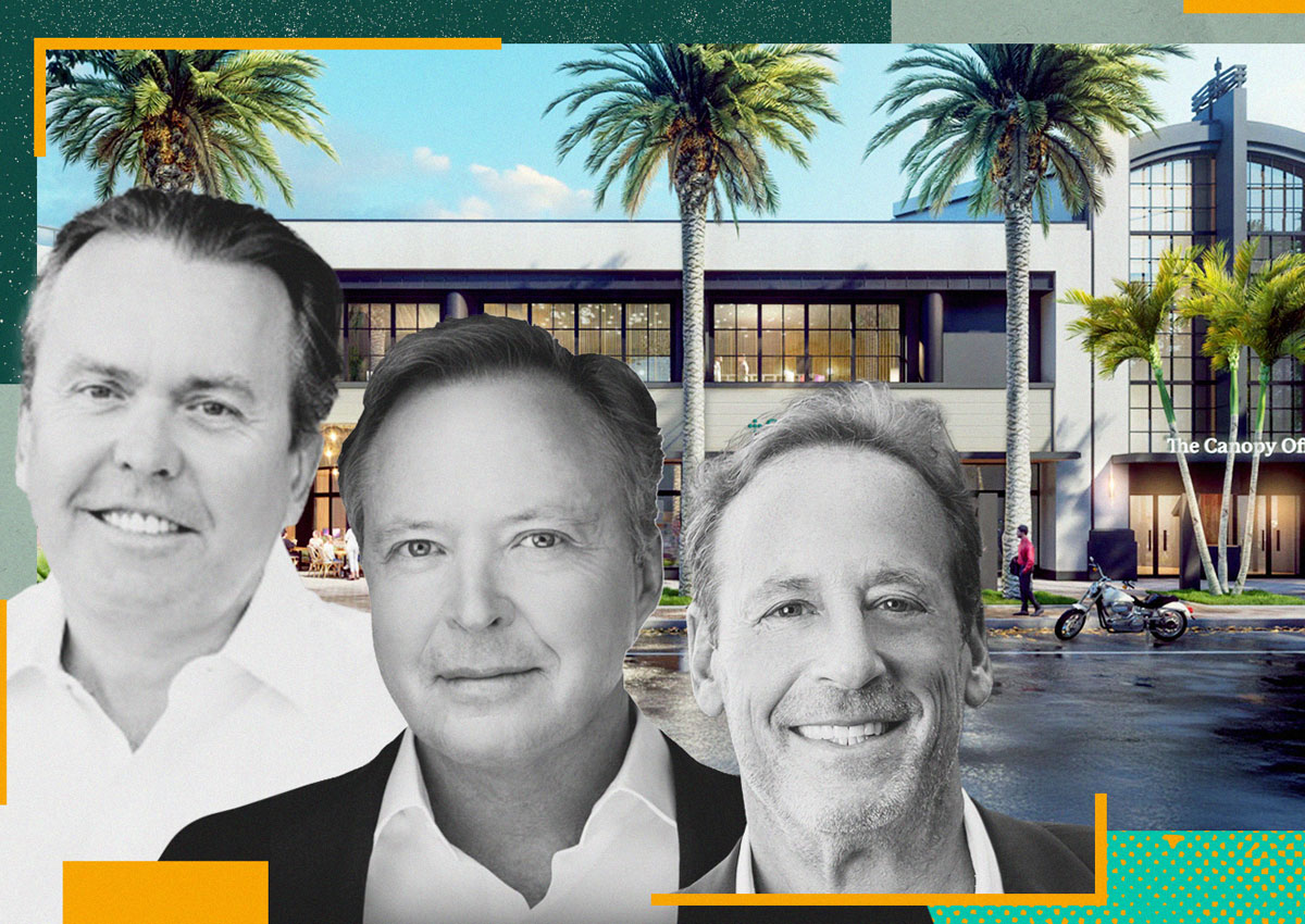 Coconut Grove office development by Acore and Trinity with Daymond John expansion nearby.