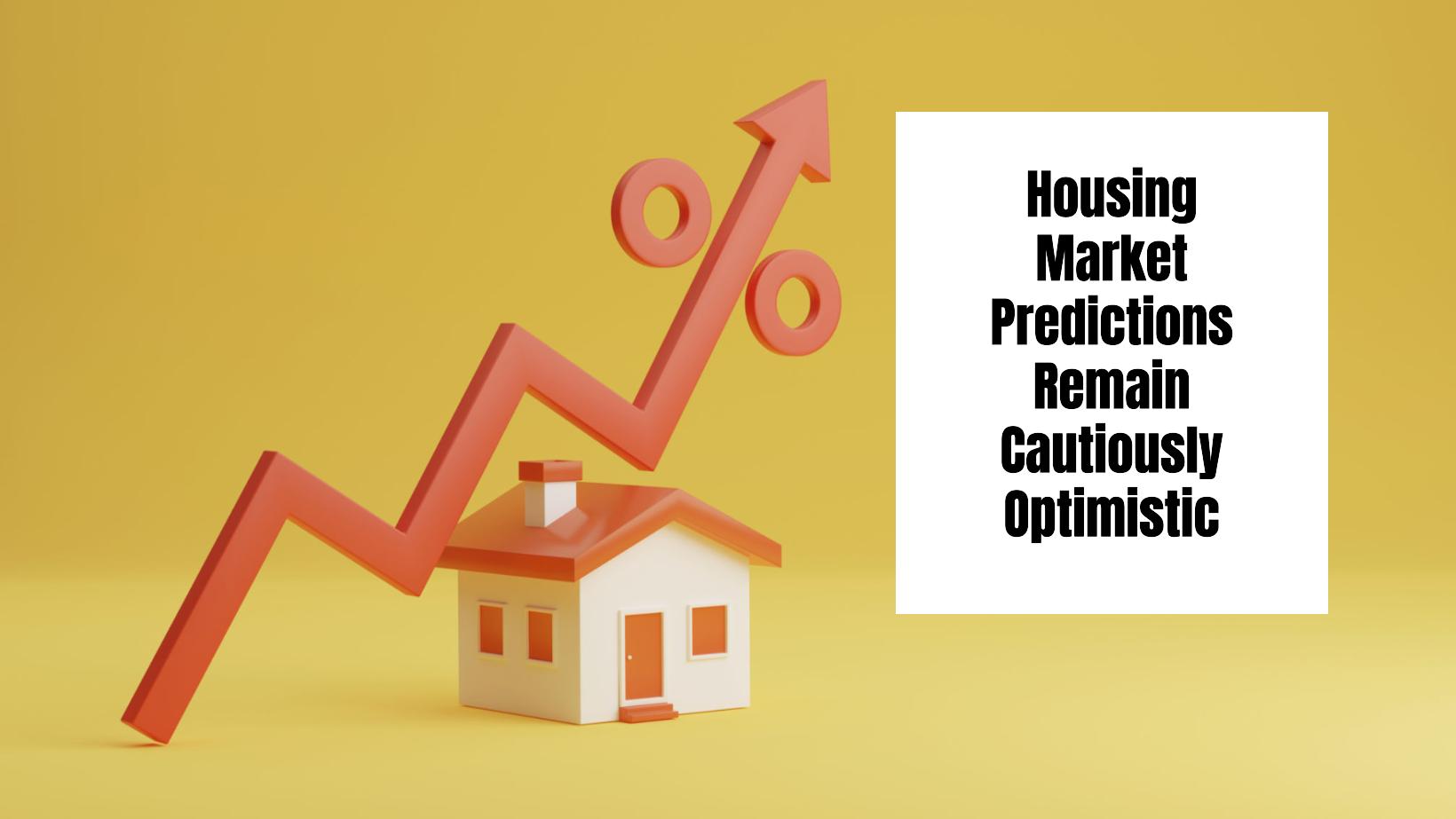 Housing market graph with upward trend in a global economic context.