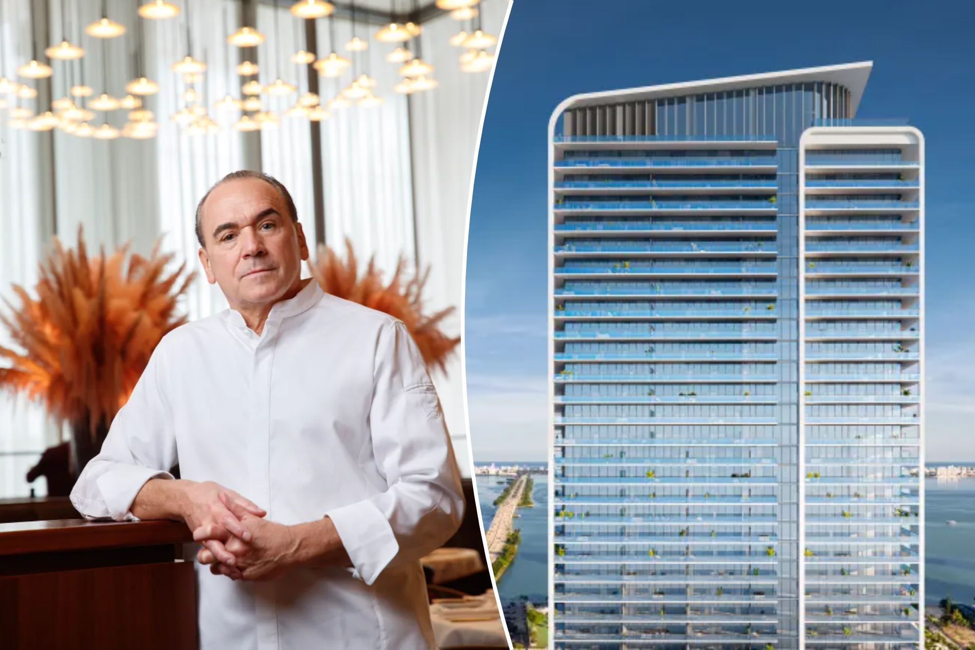 Celebrity chef signs partnership deal with luxury condo developer in Miami.