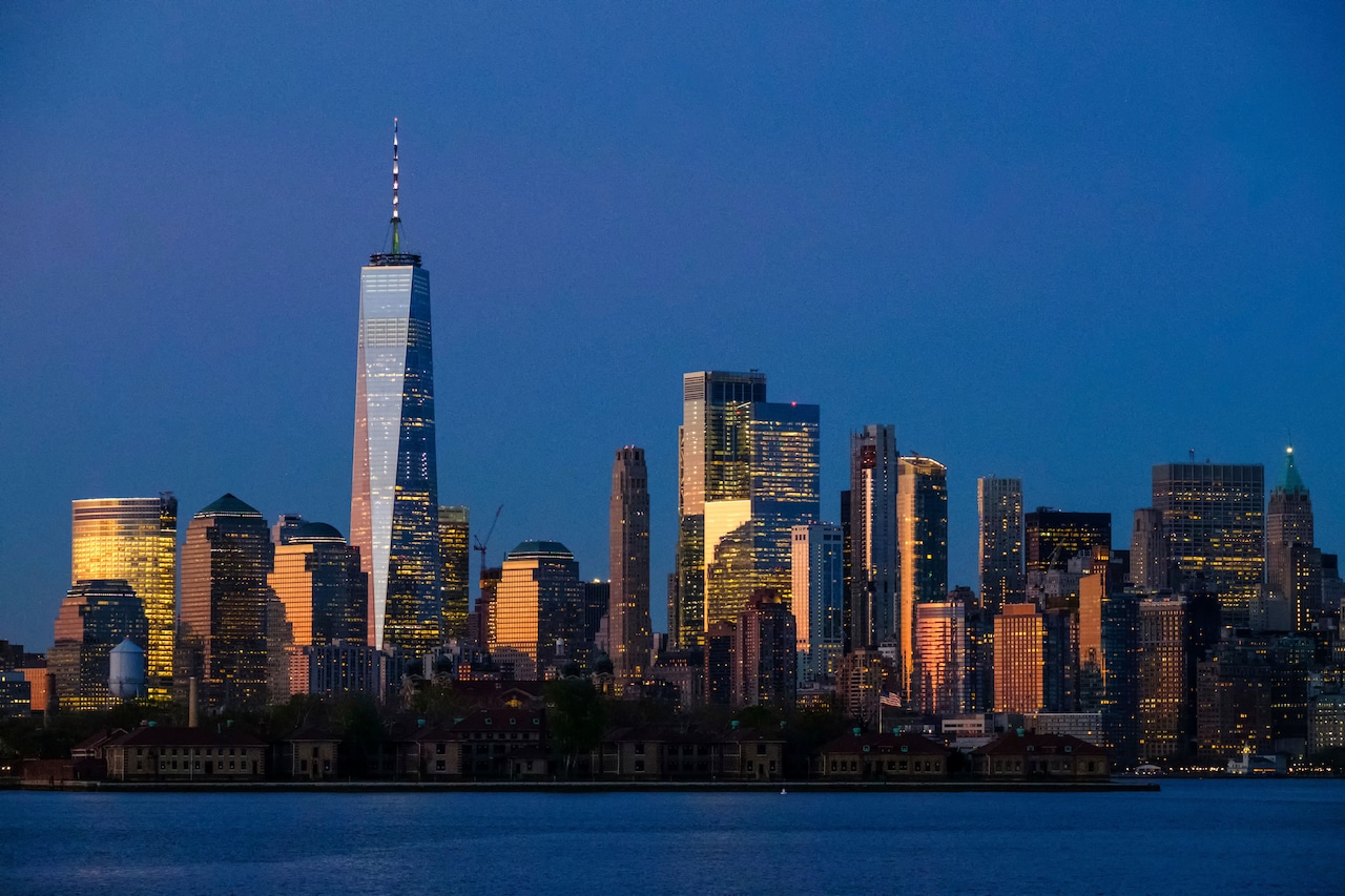 New York City skyline with luxury high-rise buildings in Manhattan.