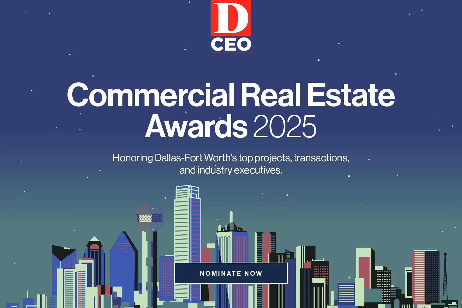 Commercial real estate professionals submit nominations for 2025 awards in major cities worldwide.