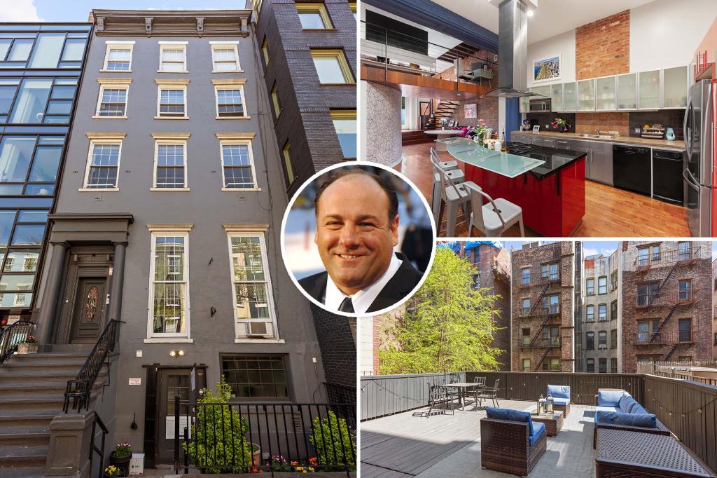 James Gandolfini's NYC rental apartment listed for sale at $13.75 million.