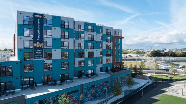 Suffolk Downs development in East Boston welcomes first apartment residents with ceremony.