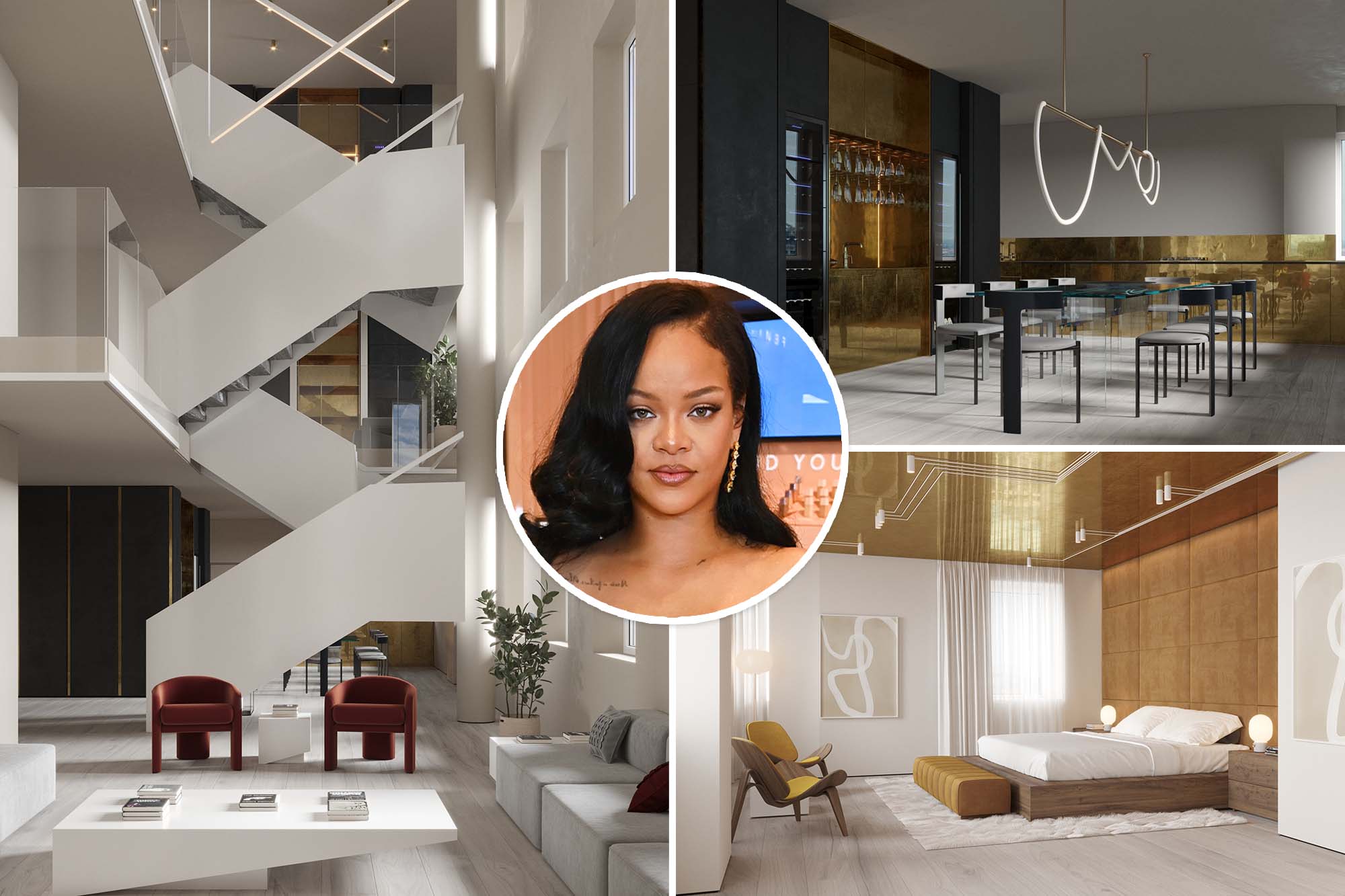 Rihanna's NYC penthouse and adjacent luxury units up for auction sale.