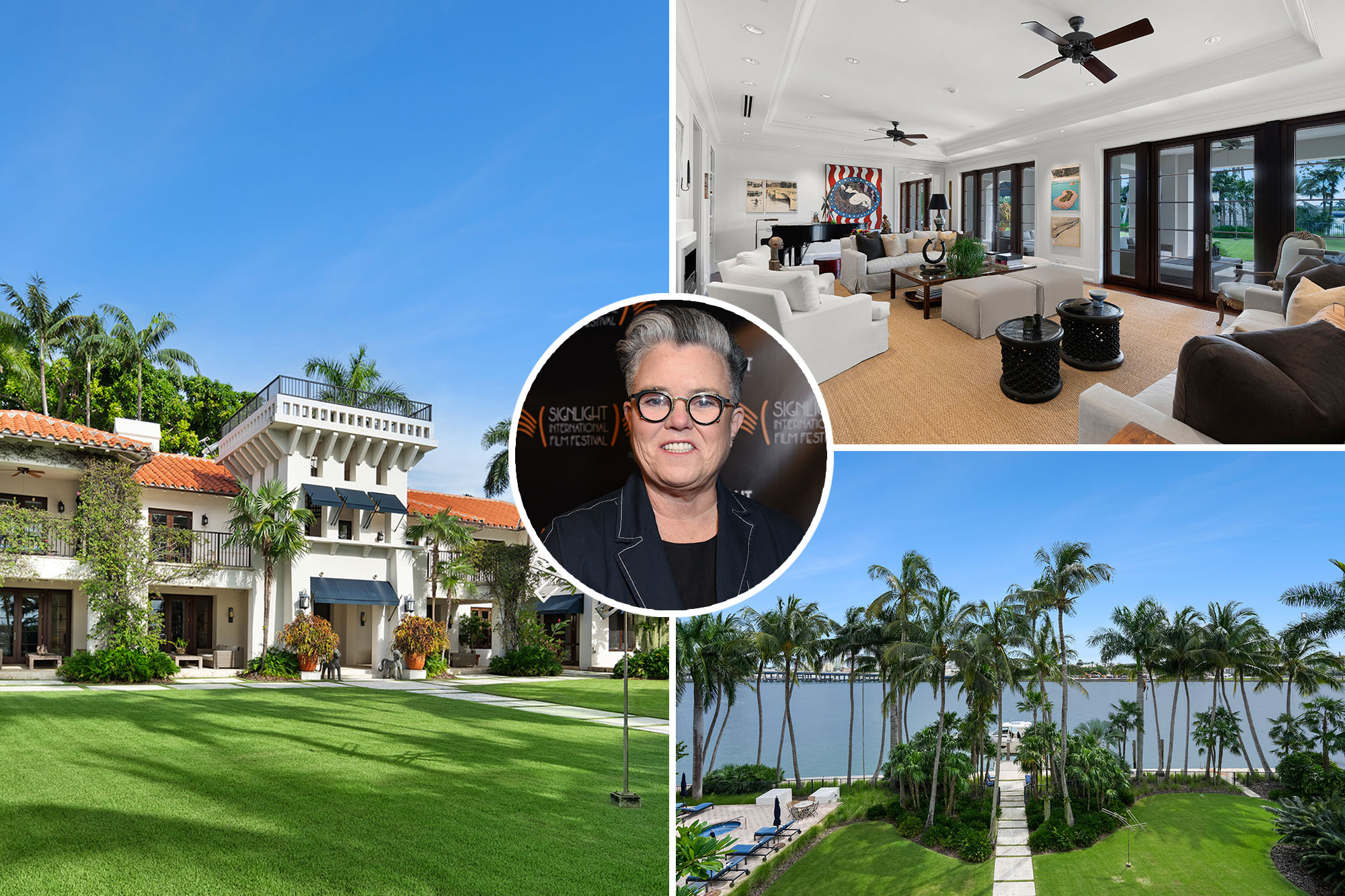 Rosie O'Donnell's former Star Island estate lists for $54 million in Miami.