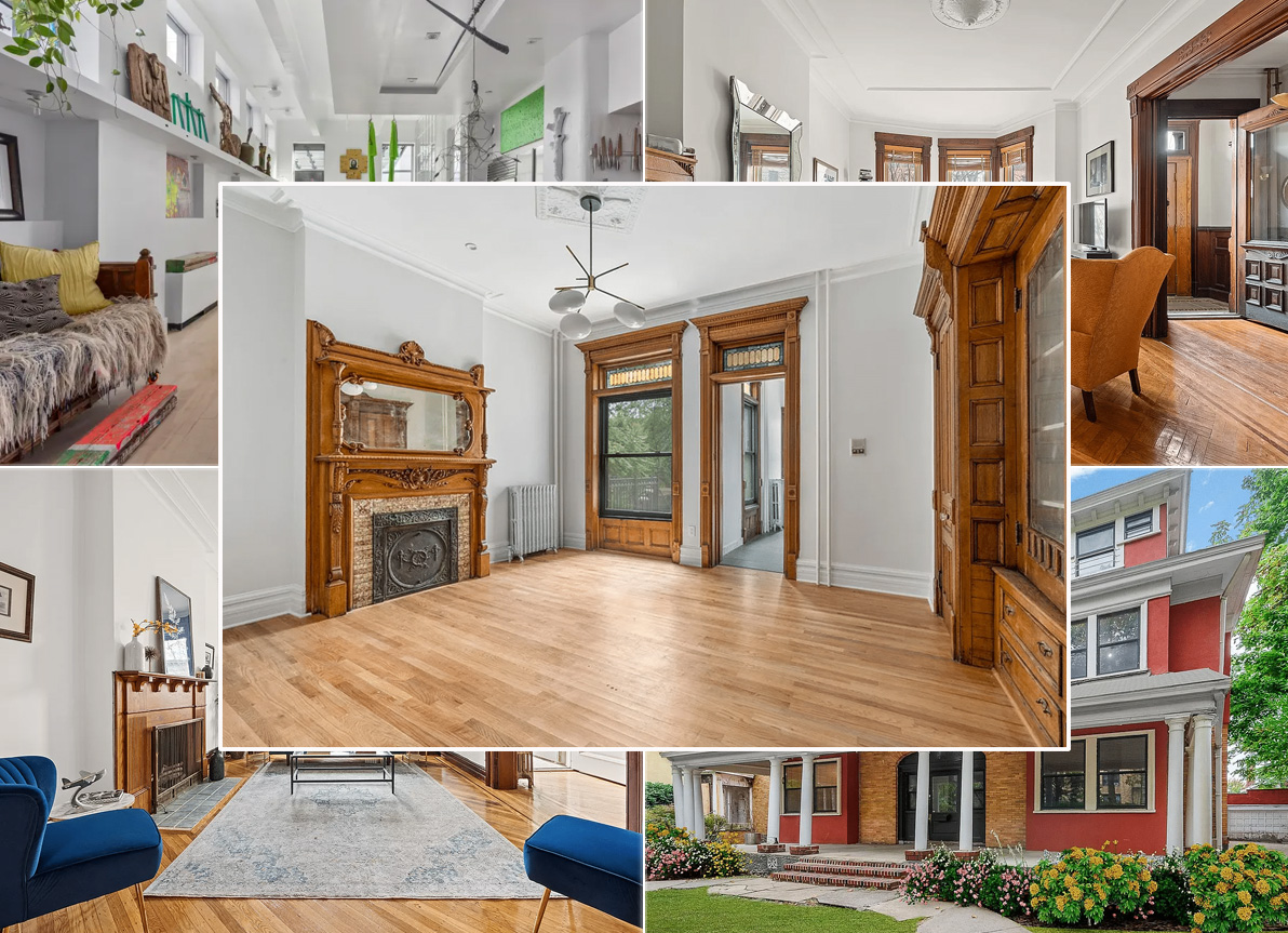 Brownstone homes in historic Carroll Gardens neighborhood of Brooklyn available for sale.