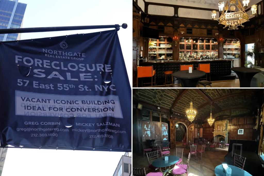 Friars Club building in New York City faces foreclosure auction.