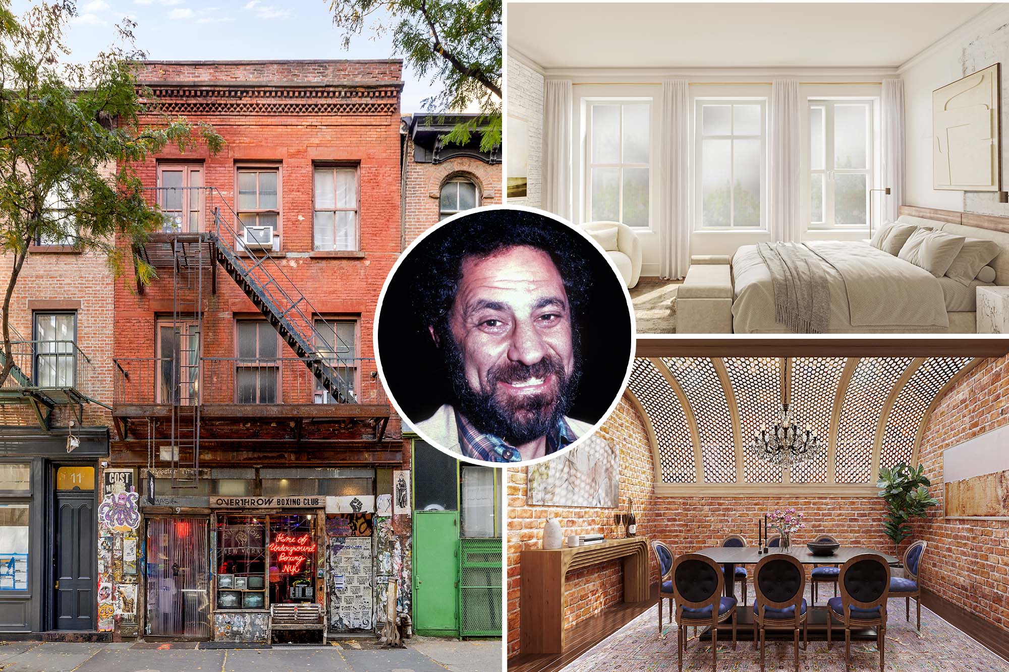 Iconic New York City townhouse once home to 1960s counterculture figures for sale.