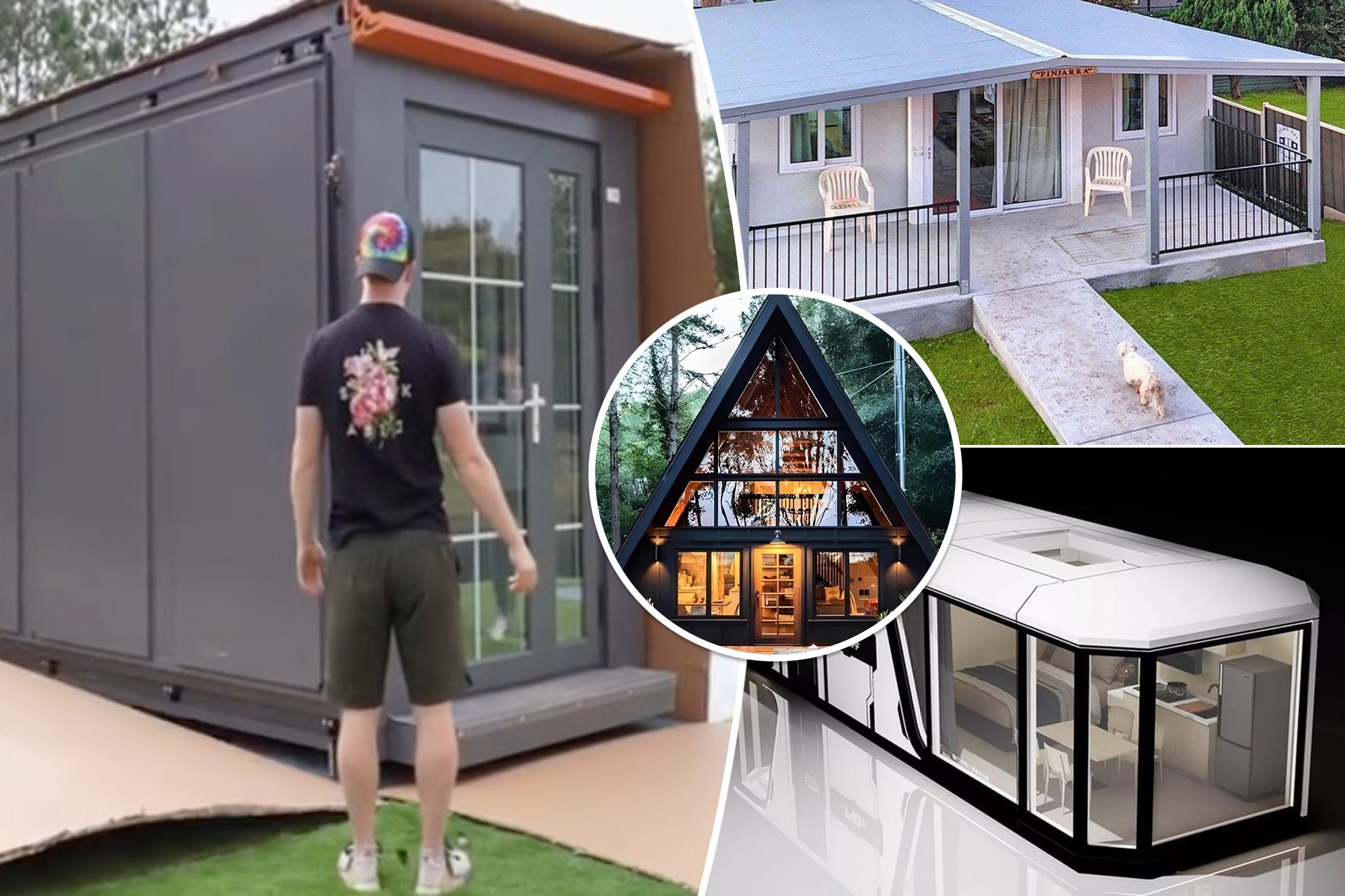 Affordable Amazon tiny homes under $50K in DIY dwellings showcased inside.