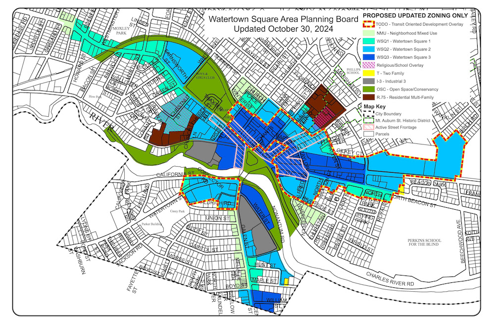 Watertown Square undergoes zoning overhaul with eco-friendly focus in Massachusetts.