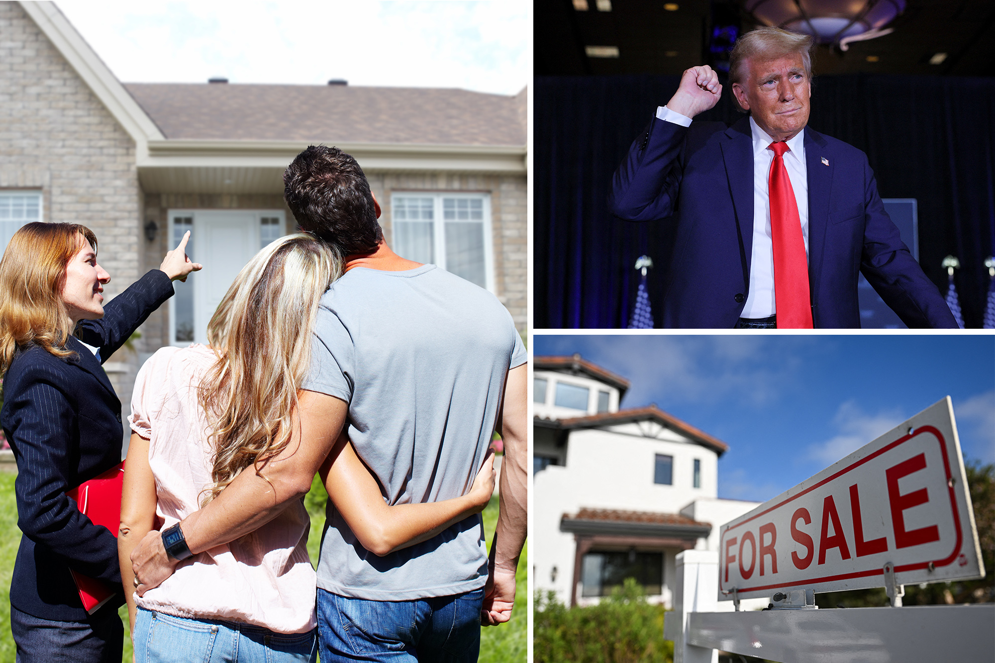 US homebuyers celebrate with optimism following Republican presidential election victory nationwide.