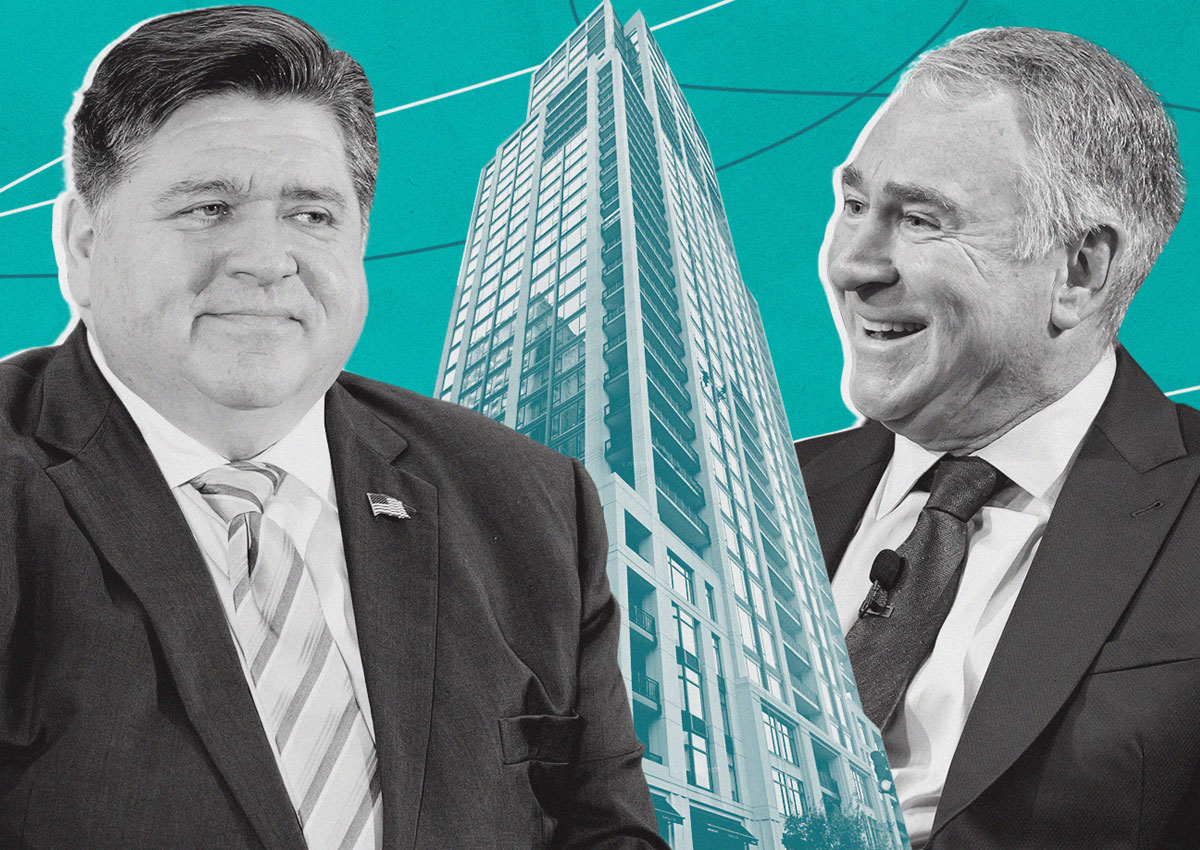 Illinois Governor purchases luxury condos on Chicago's Gold Coast from billionaire Ken Griffin.