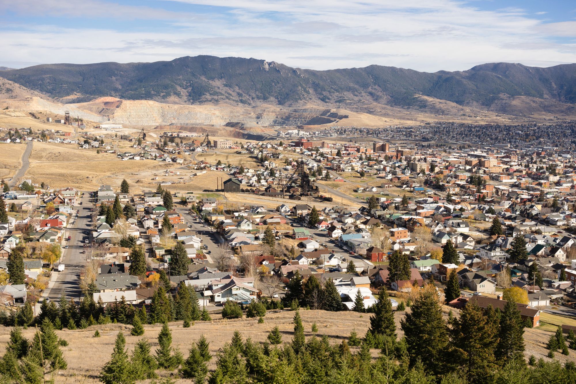 Montana landscape with rising housing costs, displacing long-time residents in Big Sky Country.