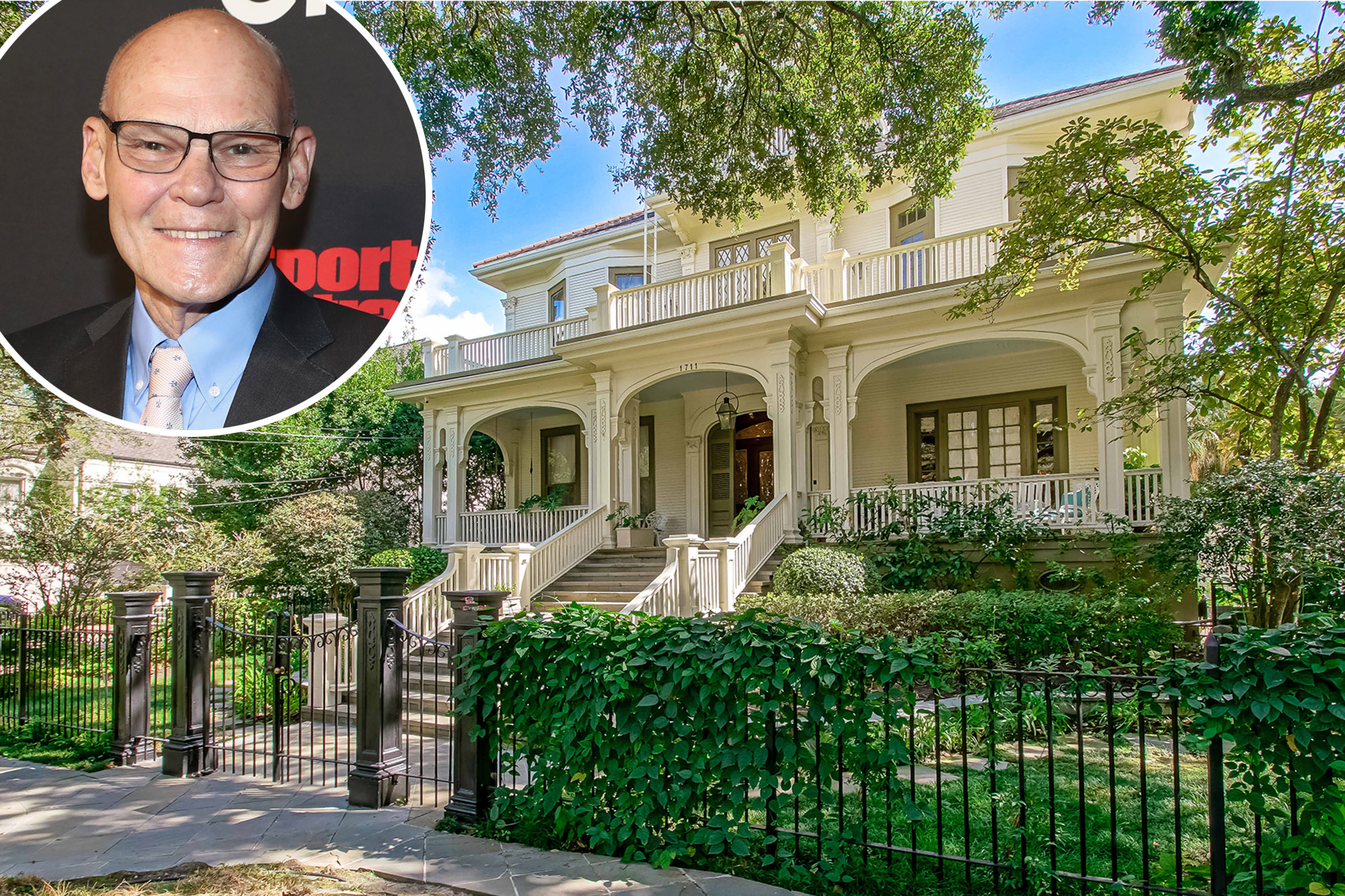 James Carville's former New Orleans home listed for sale at $3.7 million.