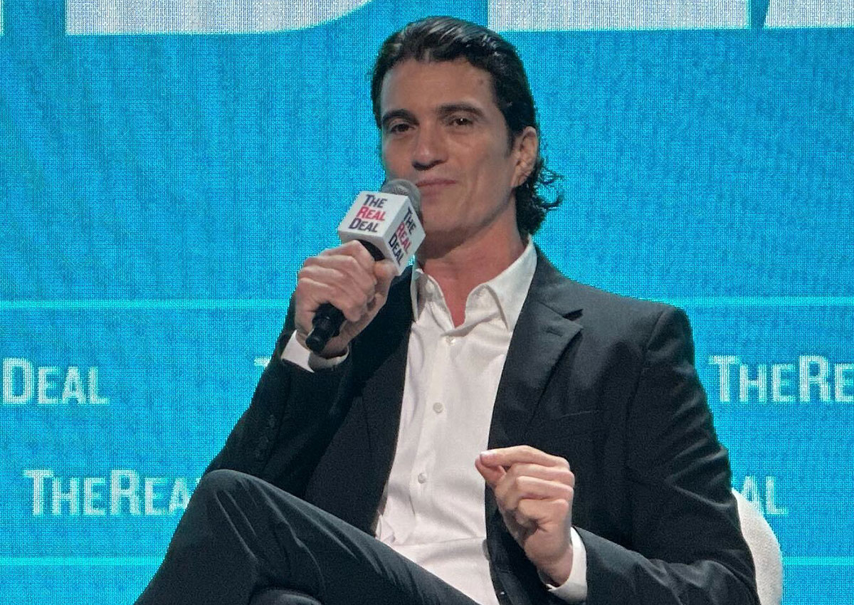 Adam Neumann, WeWork founder, discusses flow state in a conference setting.