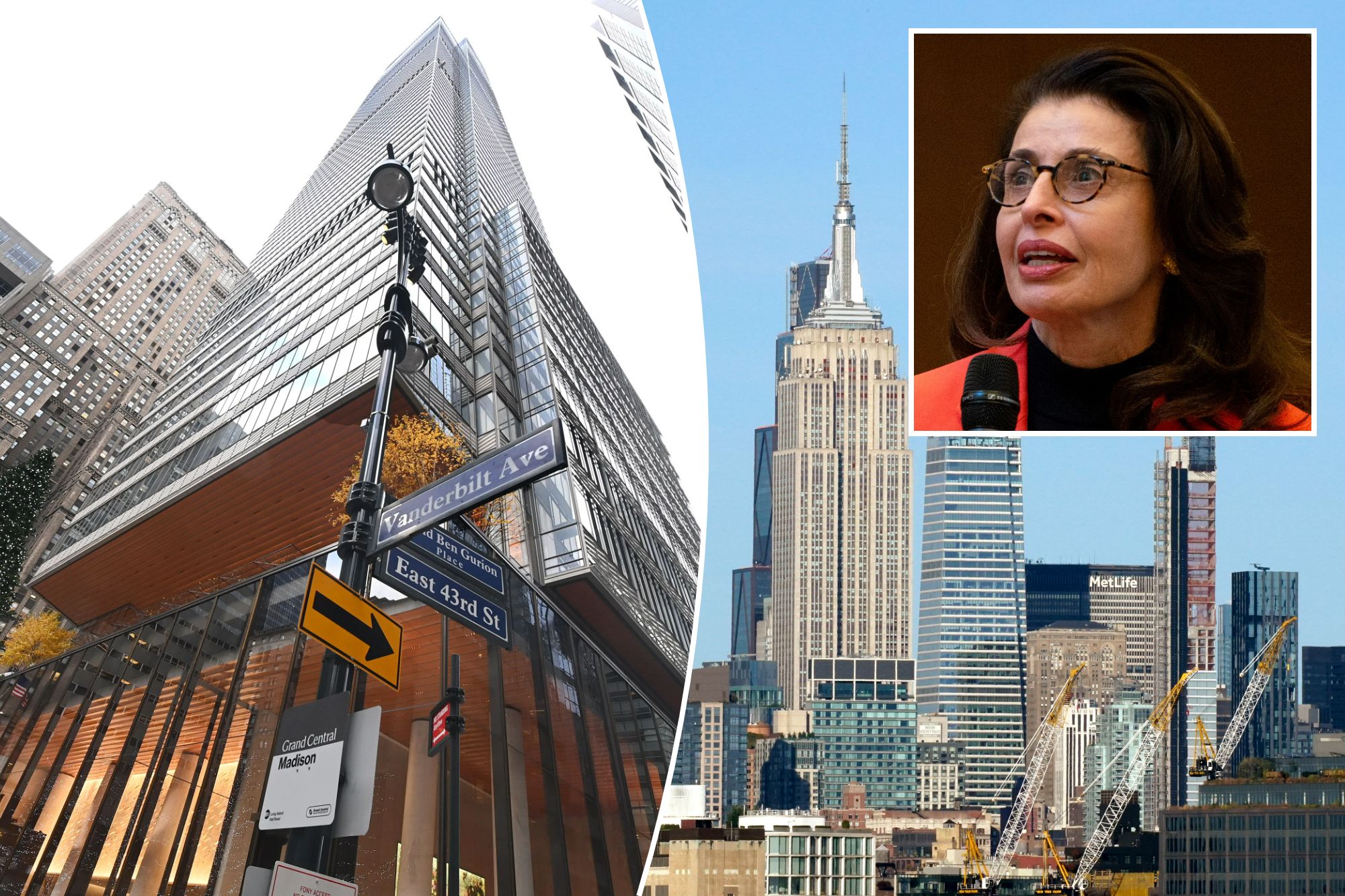 New York City office buildings bustling with tenants during rapid recovery.