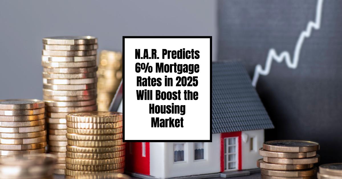 Graph showing 6% mortgage rate forecast for housing market by 2025.