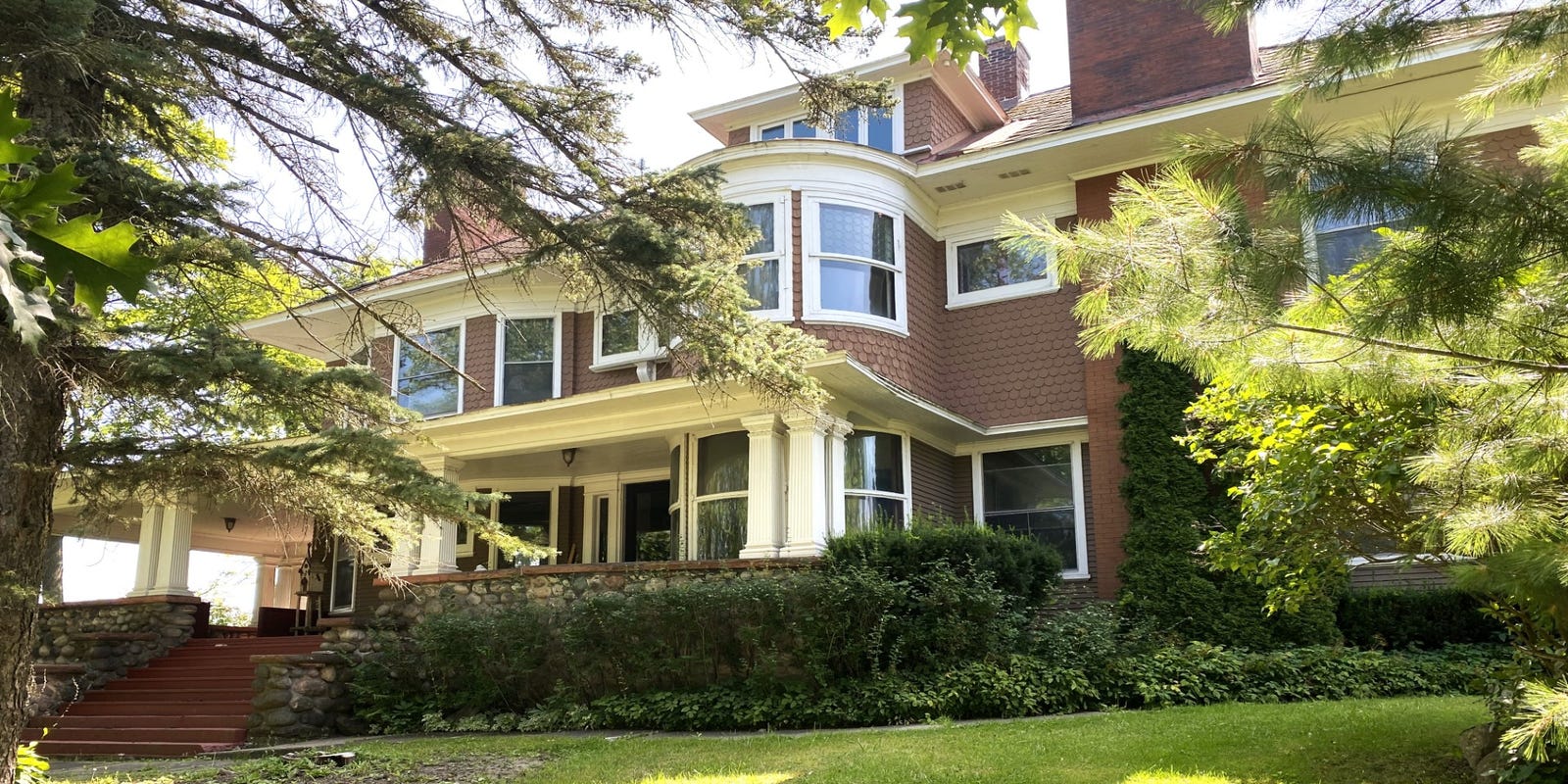 Historic home in Sault Ste. Marie for sale, showcasing unique charm.