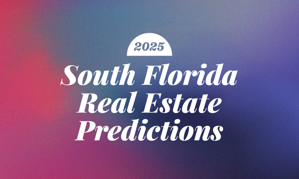 Aerial view of South Florida real estate market trends in 2025.