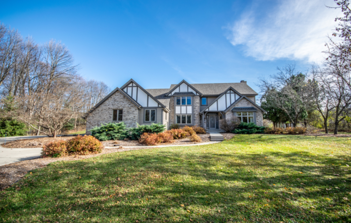 Luxurious private estate retreat on Golfview Drive in scenic West Bend, WI.