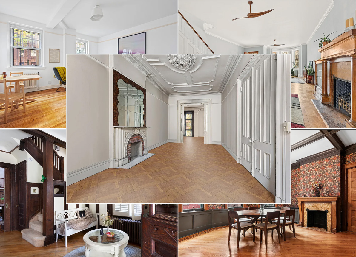 Brooklyn Heights co-op properties showcased in upscale real estate listings photos.