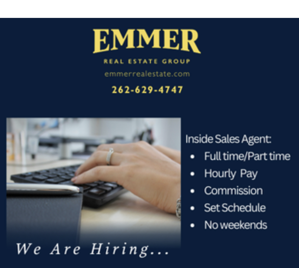 Emmer Real Estate Group logo with career opportunities and job listings.