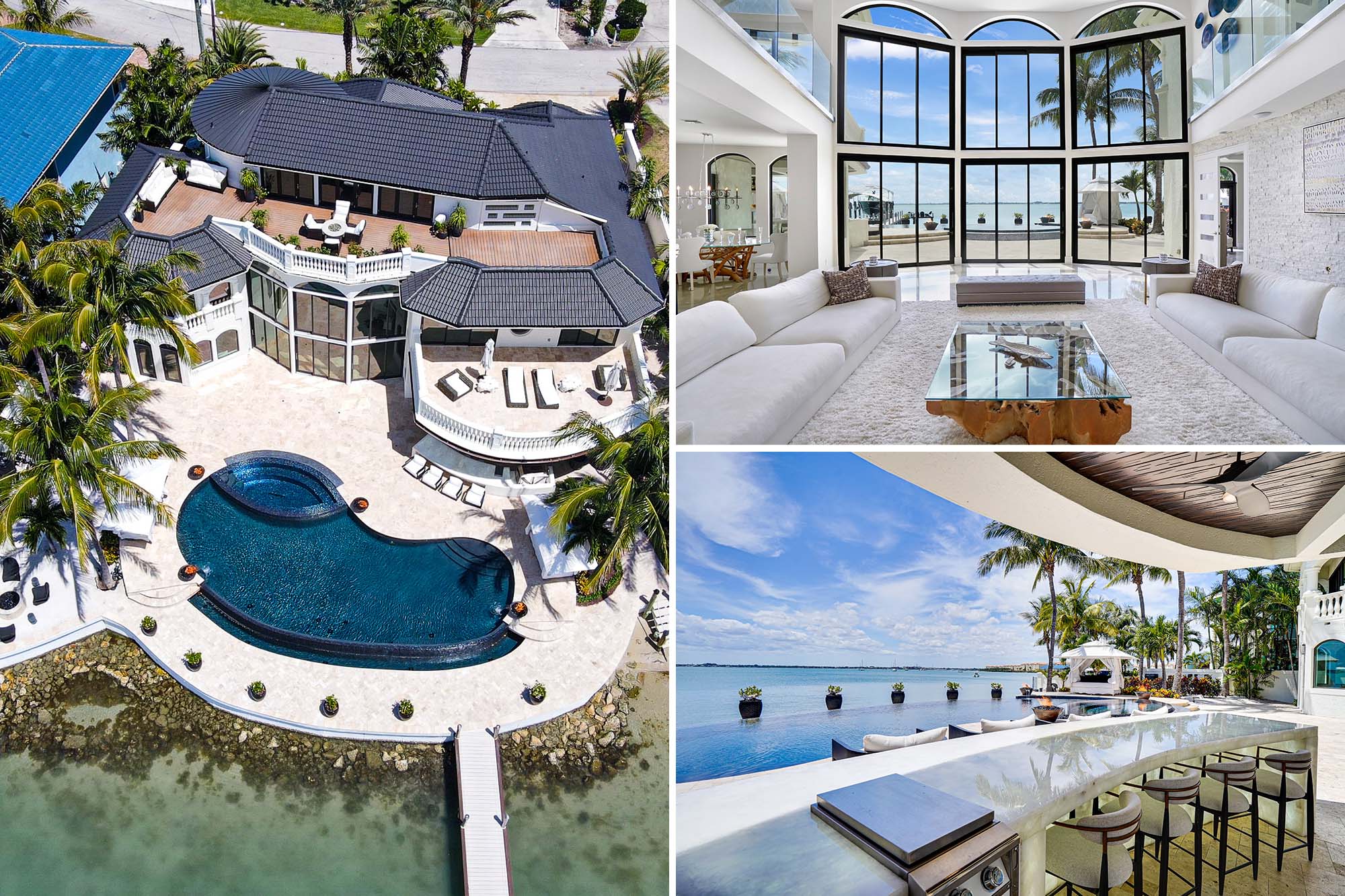 Luxury Florida estate listed for auction after initial $7.4 million price tag.