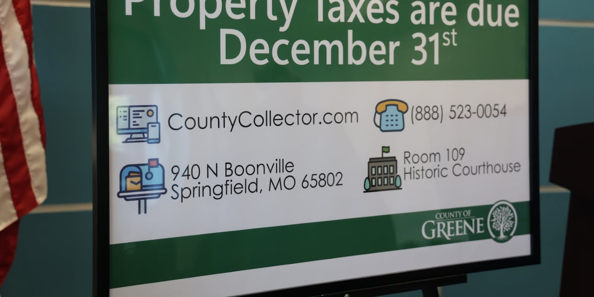 Missouri residents face tax deadline for personal property and real estate payments.