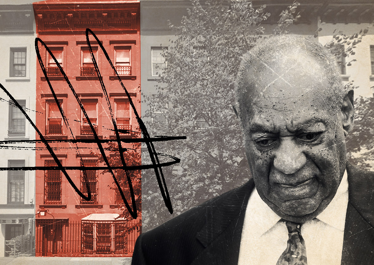 Bill Cosby's Upper East Side townhouse, facing foreclosure threat.