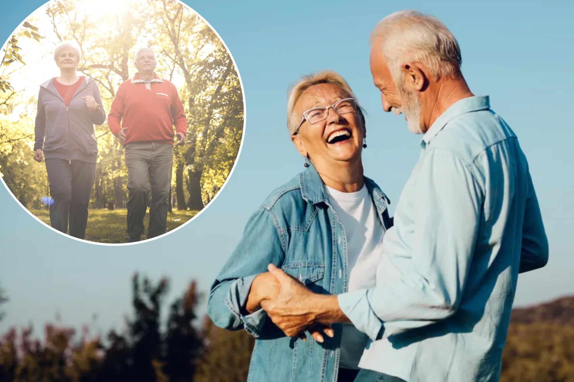 Image: Senior couple enjoying a peaceful beachfront view in retirement destination.