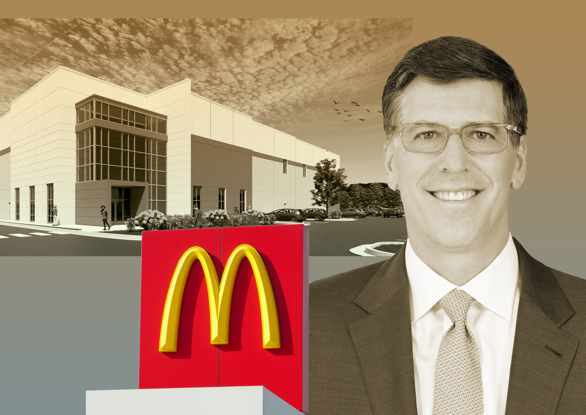 McDonald's supplier leases large warehouse space in Philadelphia from Crow Holdings.