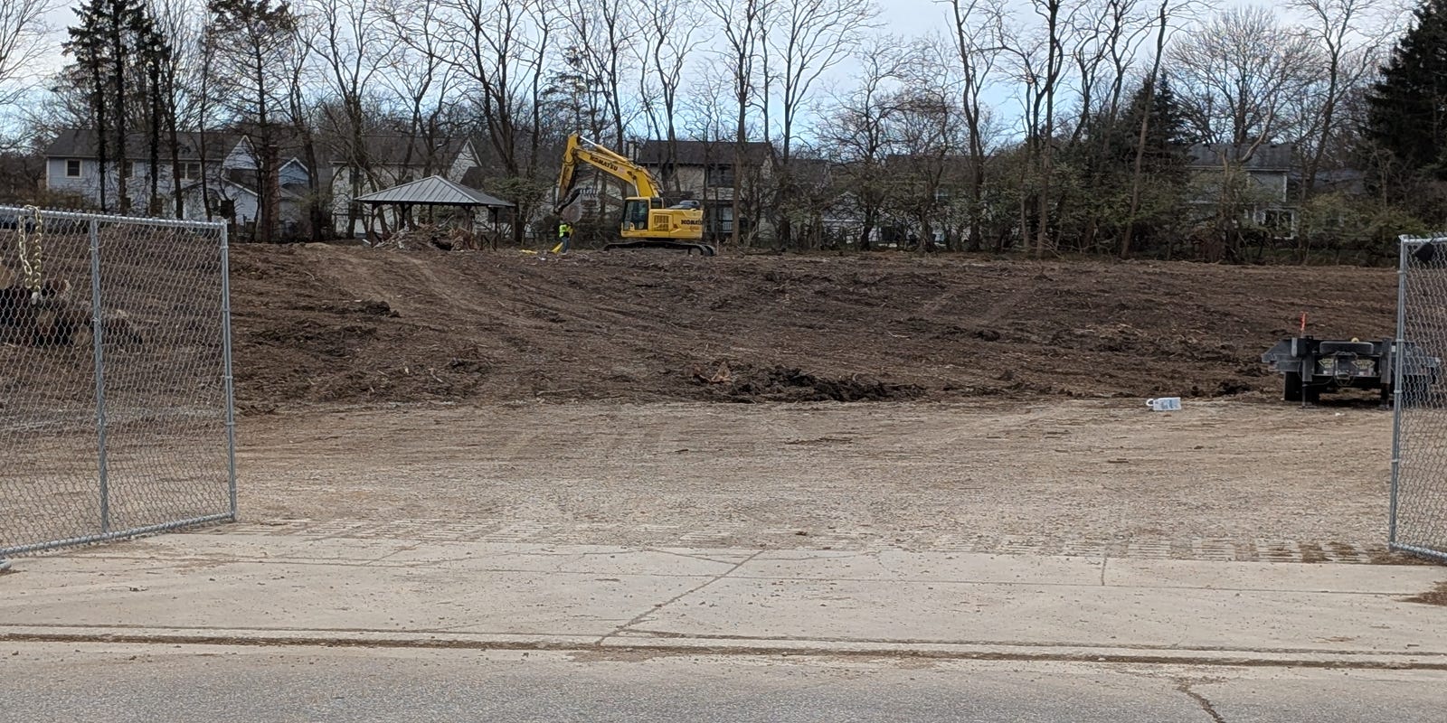 Demolished Dublin Road landmark, new 192-unit apartment complex construction.