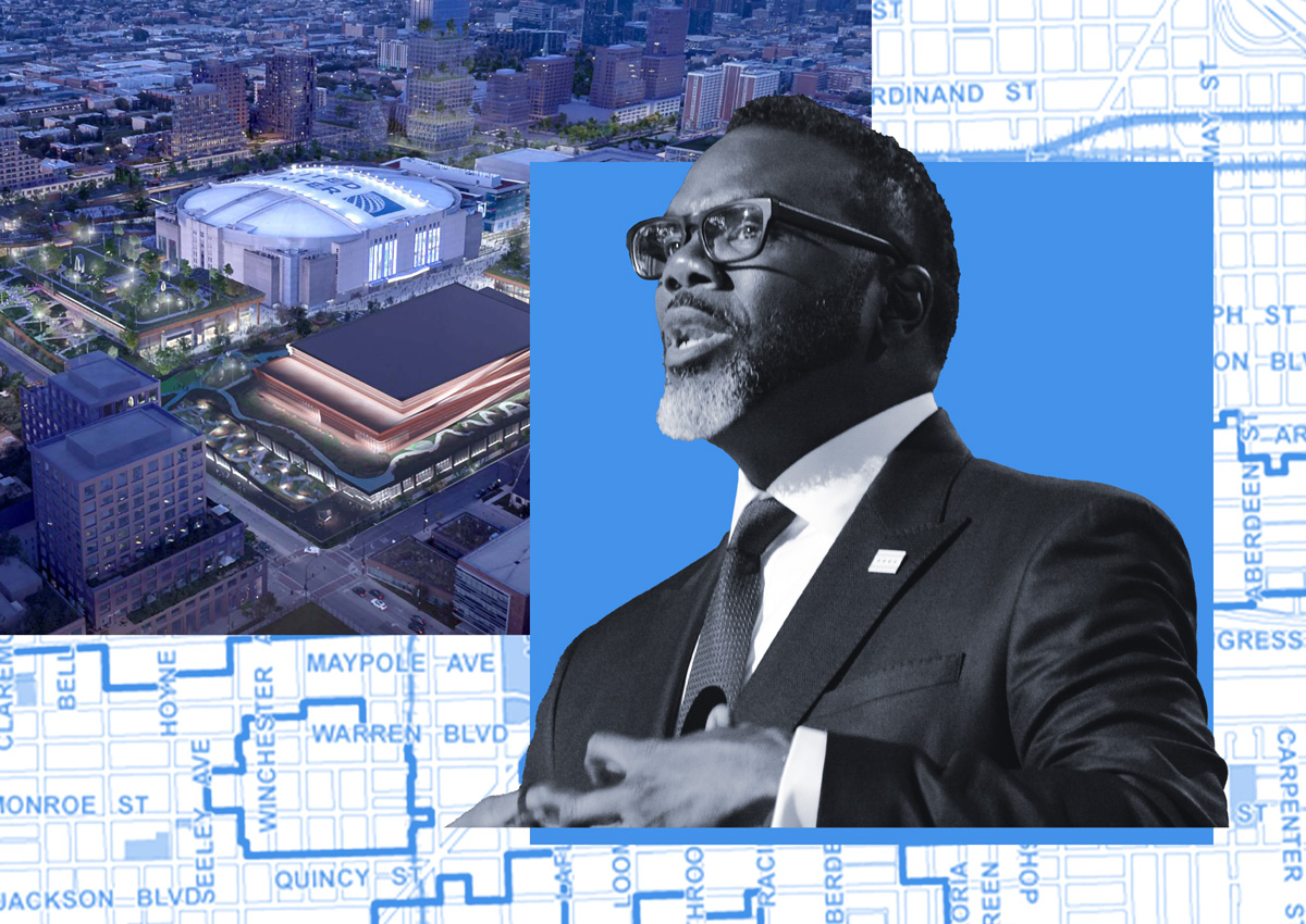 United Center redevelopment plan may benefit from revised tax district in Chicago.