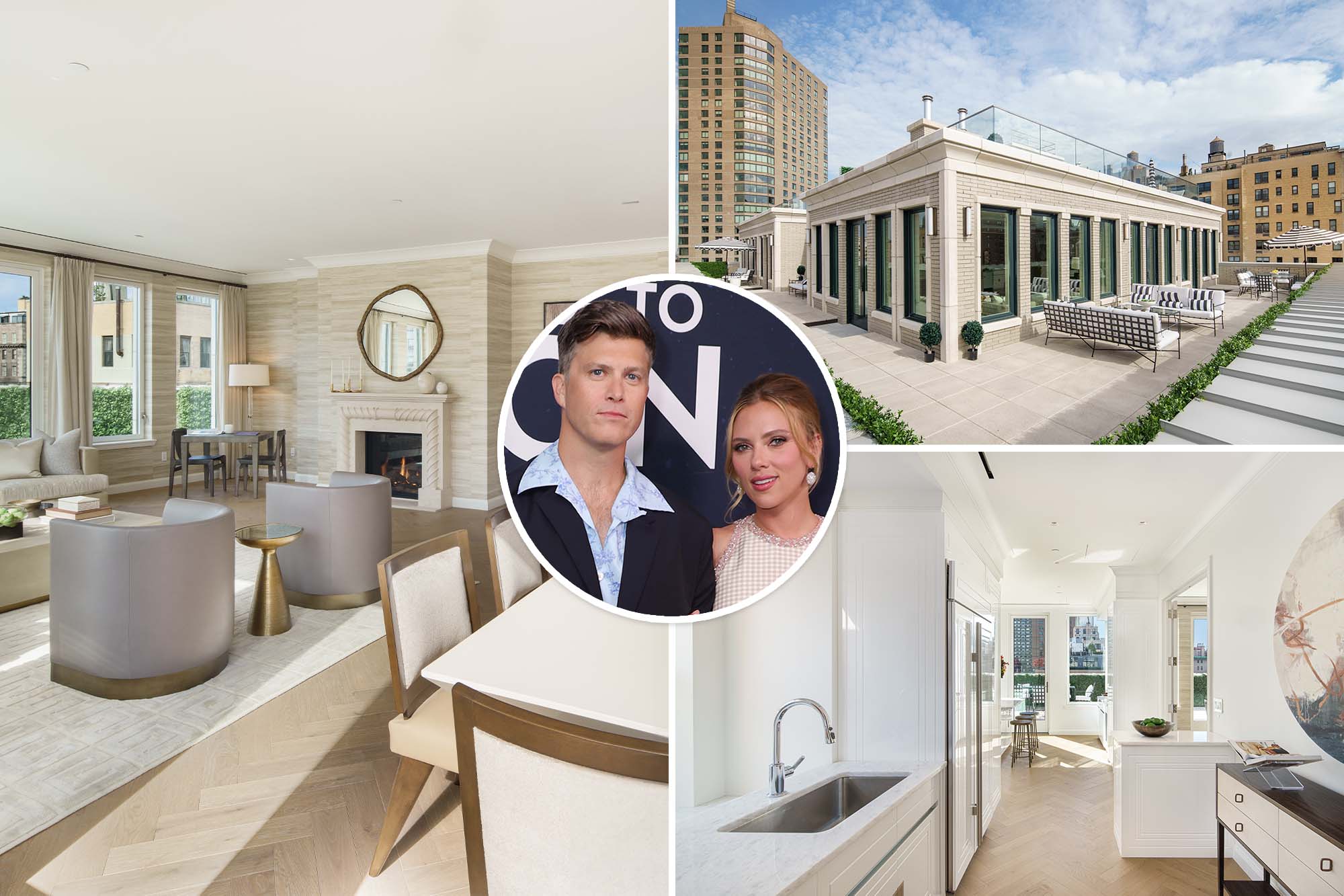 Scarlett Johansson's NYC penthouse listed for $19.5 million cash sale.