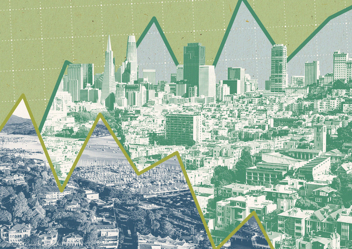 Marin County home prices decline amidst Bay Area real estate market surge.