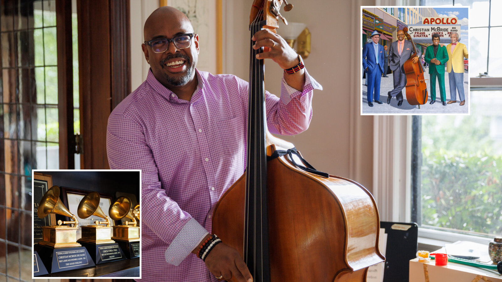 Montclair musicians performing together in harmony on stage at a local venue.