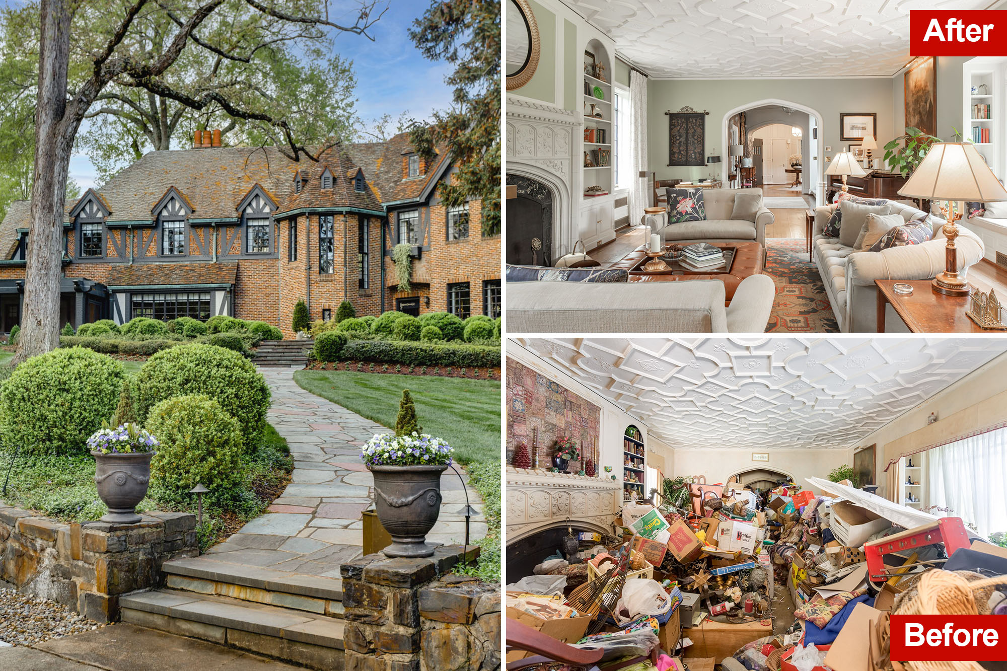 A stunning North Carolina home featured on 'Hoarders' TV episode for sale.