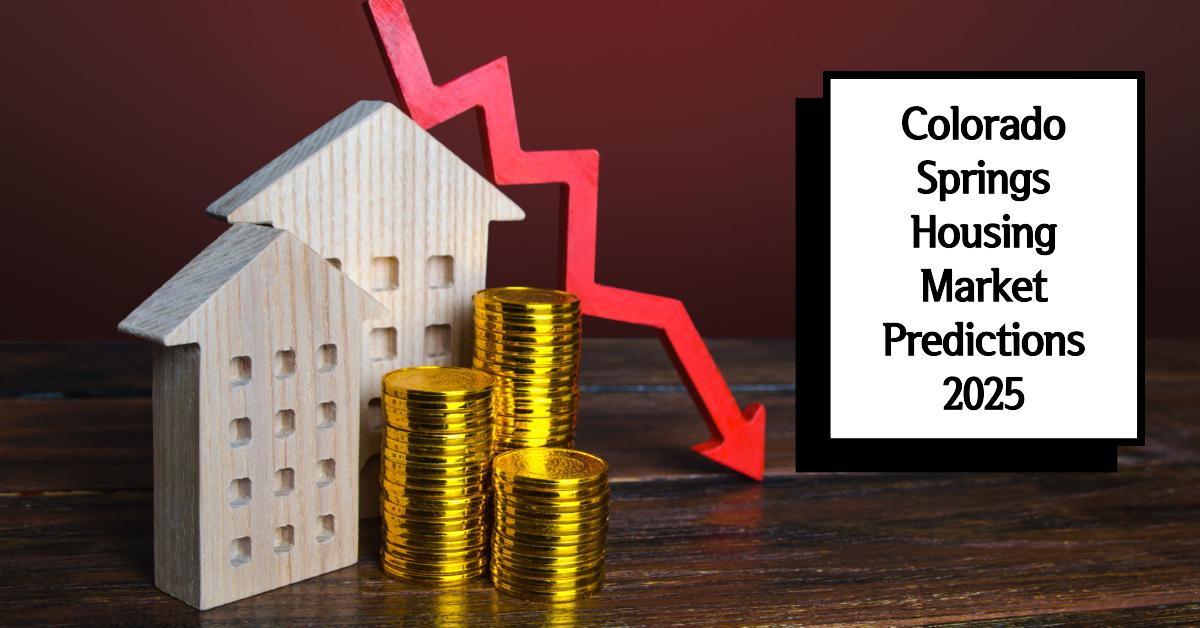 Colorado Springs real estate forecast with graph illustrating shifting property values.