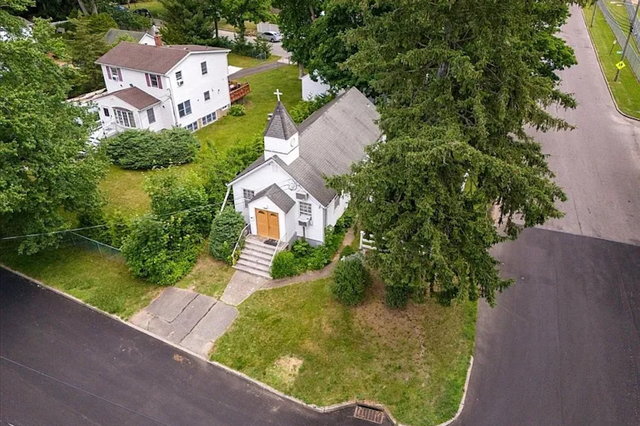 Smithtown historic church listed for sale, potential residential conversion underway locally.