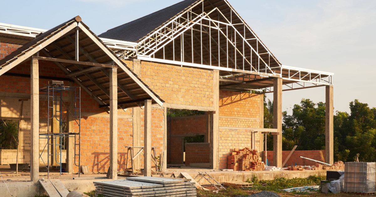 Construction workers building on-site at various locations across the United States.