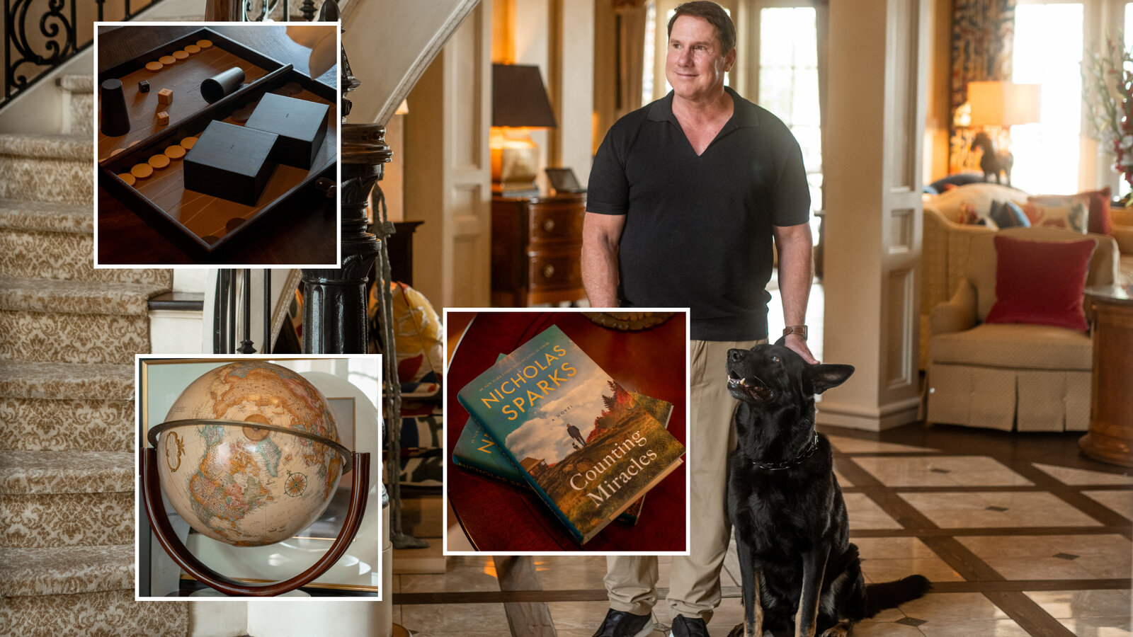 Author Nicholas Sparks speaks at book signing event in coastal North Carolina.