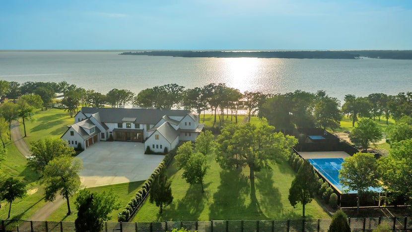 Luxury lakefront estate for sale in Texas near Dallas, priced at $19 million.