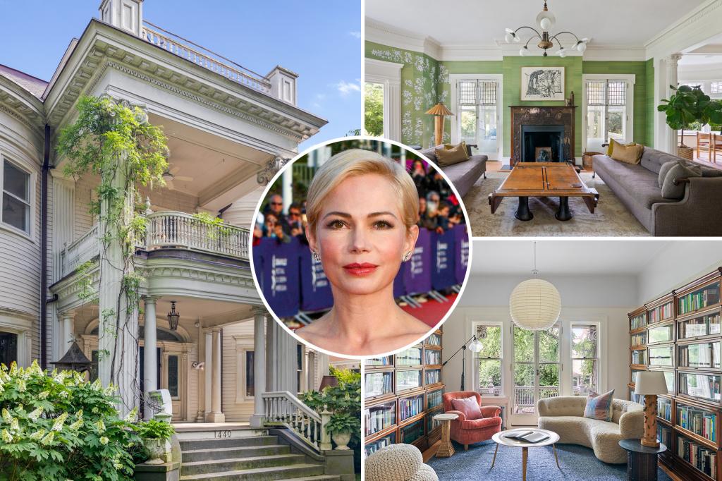 Actress Michelle Williams lists luxurious NYC townhouse for rent at $35,000 monthly.