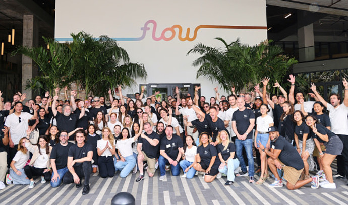 Adam Neumann's WeWork spinoff Flow expands globally with international office openings.