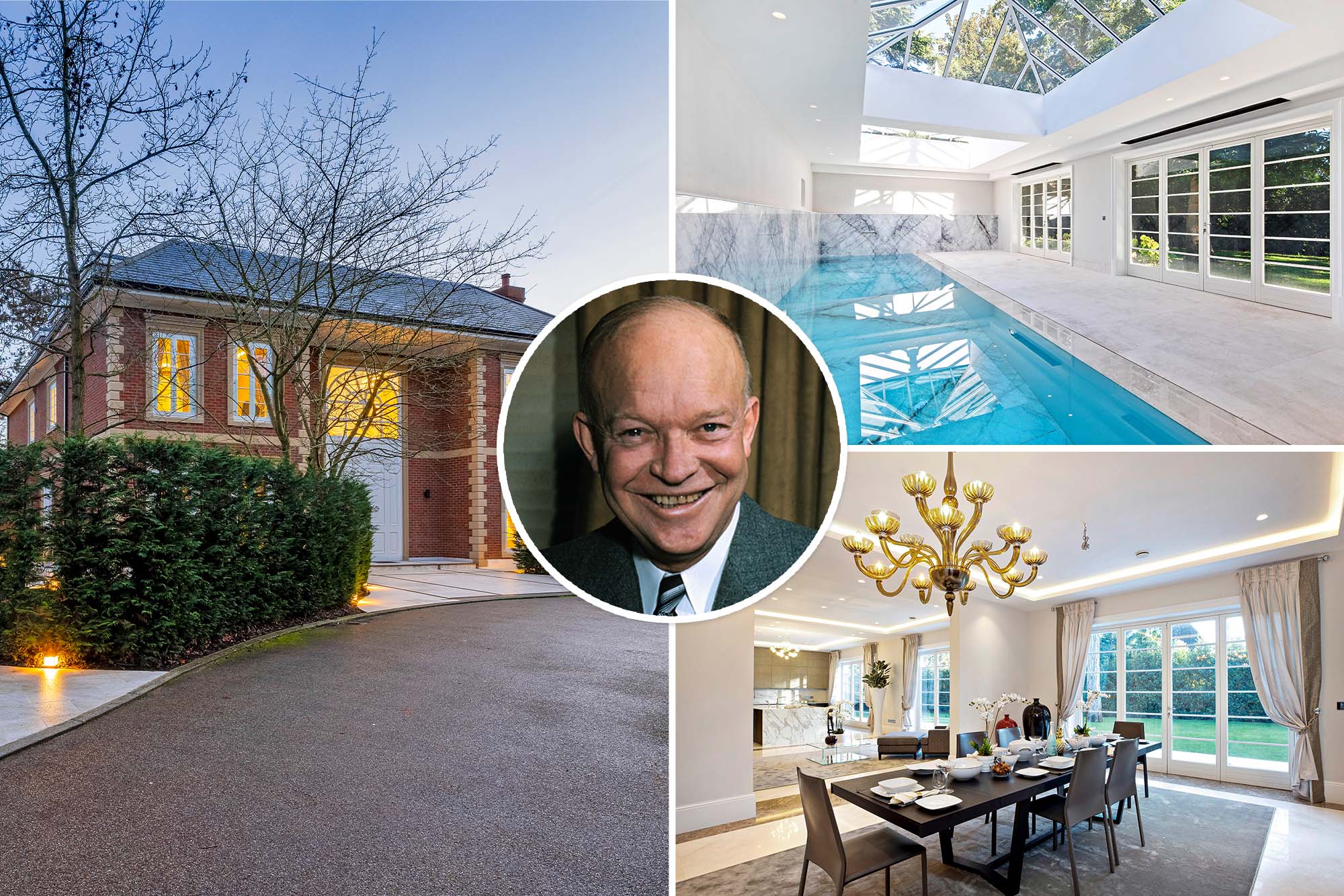 President Dwight Eisenhower's WWII London residence listed for sale at $11.78 million.