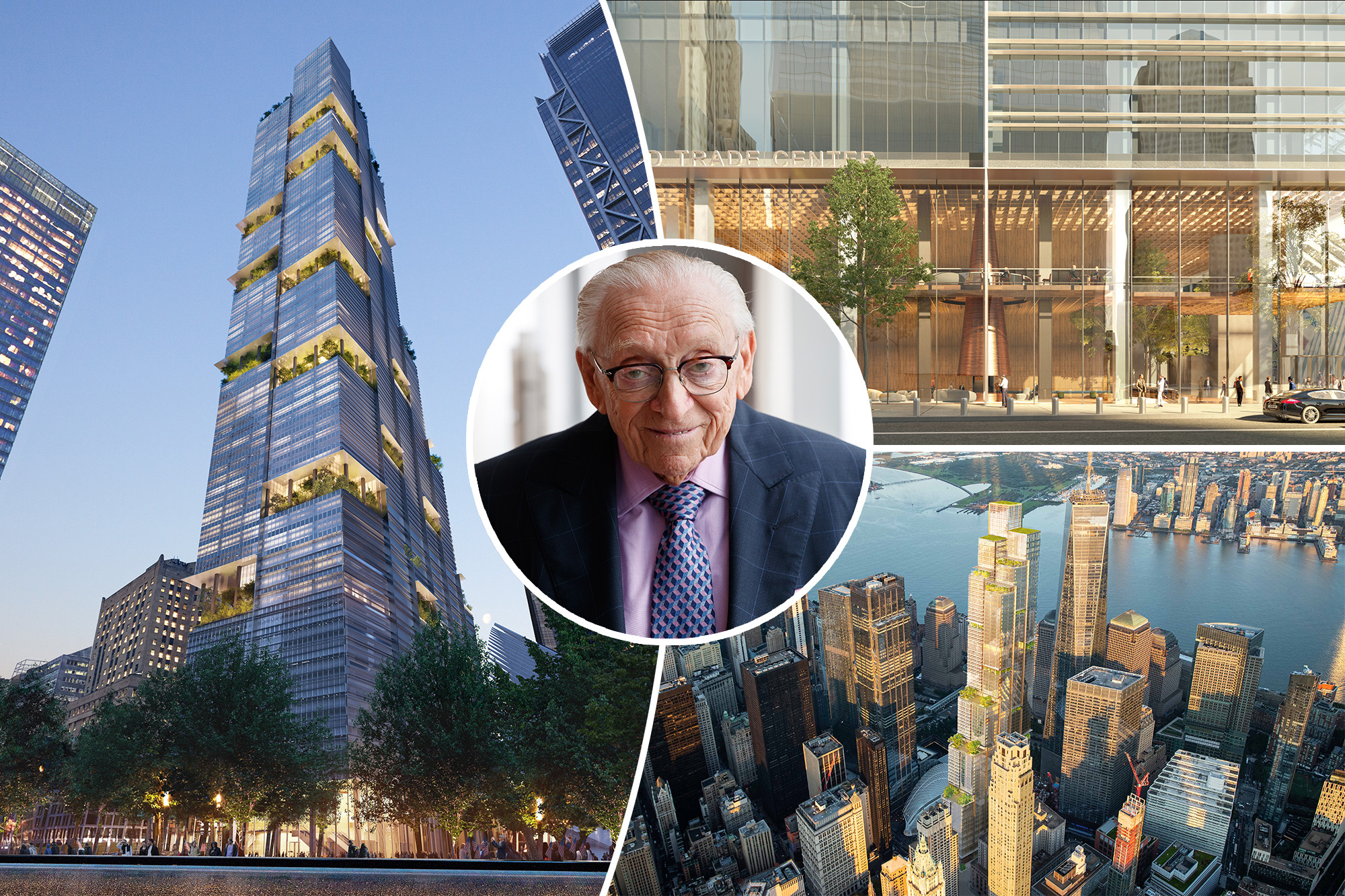 Larry Silverstein meets with American Express executives at World Trade Center site.