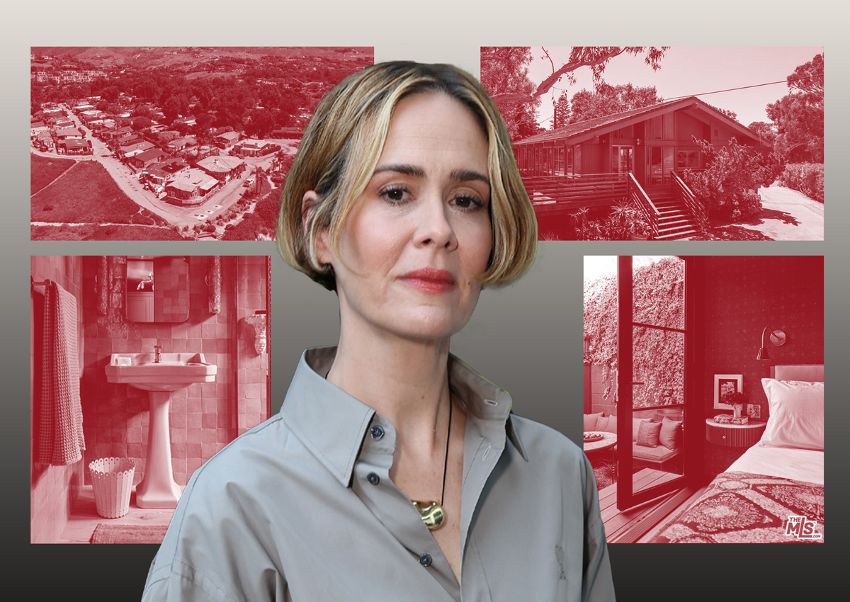 Sarah Paulson showcases lavish trailer at Paradise Cove luxury resort.