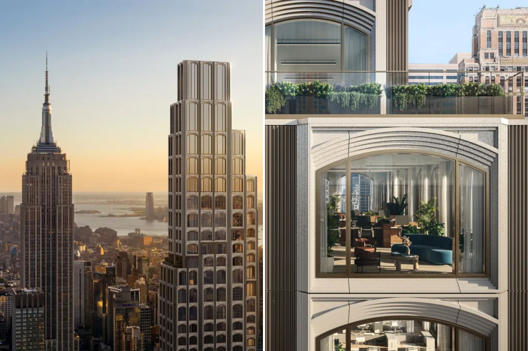 NYC luxury residential tower offers exclusive commercial space with trophy views.