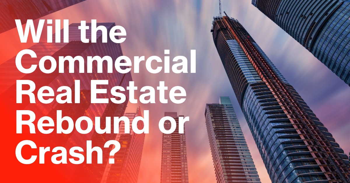 Commercial property market forecast with experts discussing potential crash or resurgence globally.